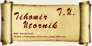 Tihomir Utornik vizit kartica